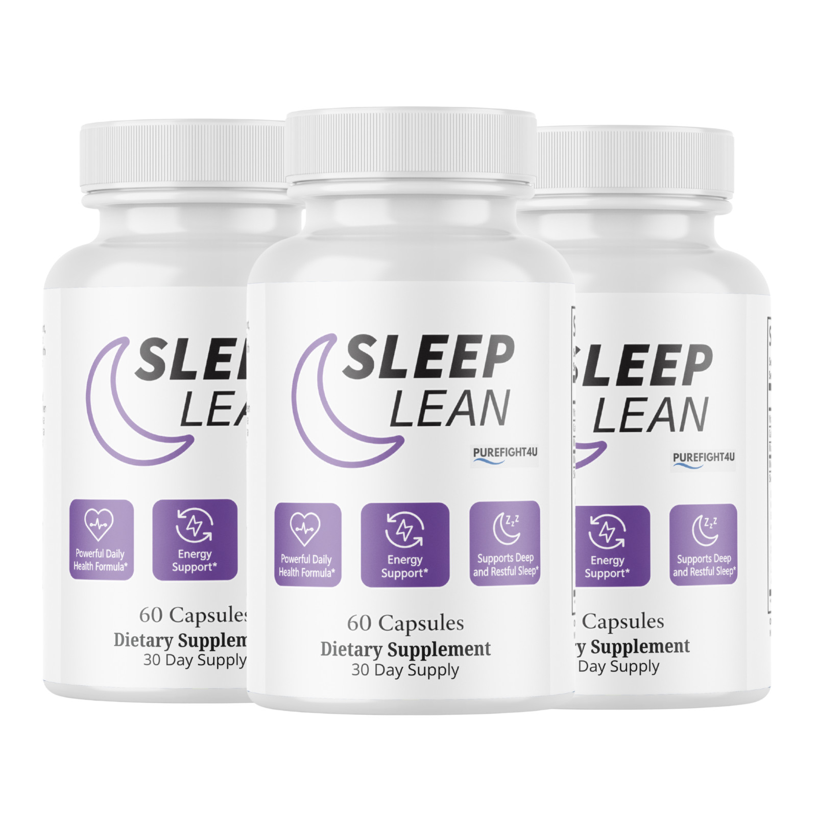 Sleep Lean Restful Sleep Support Dietary Supplement – 60 Capsules | 3 Bottles