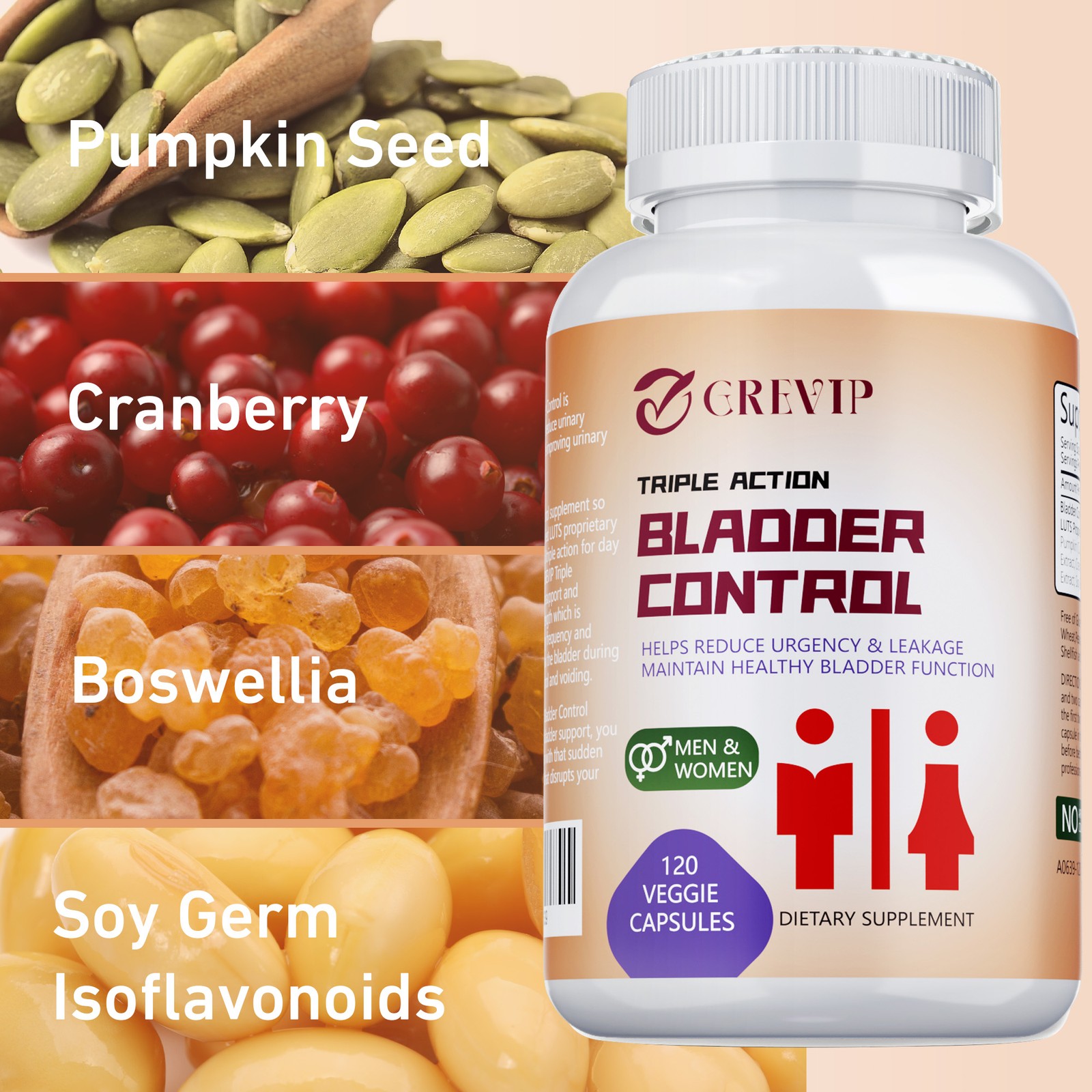 Bladder Control Capsules – Improve Overactive Bladder Control, Prostate Health