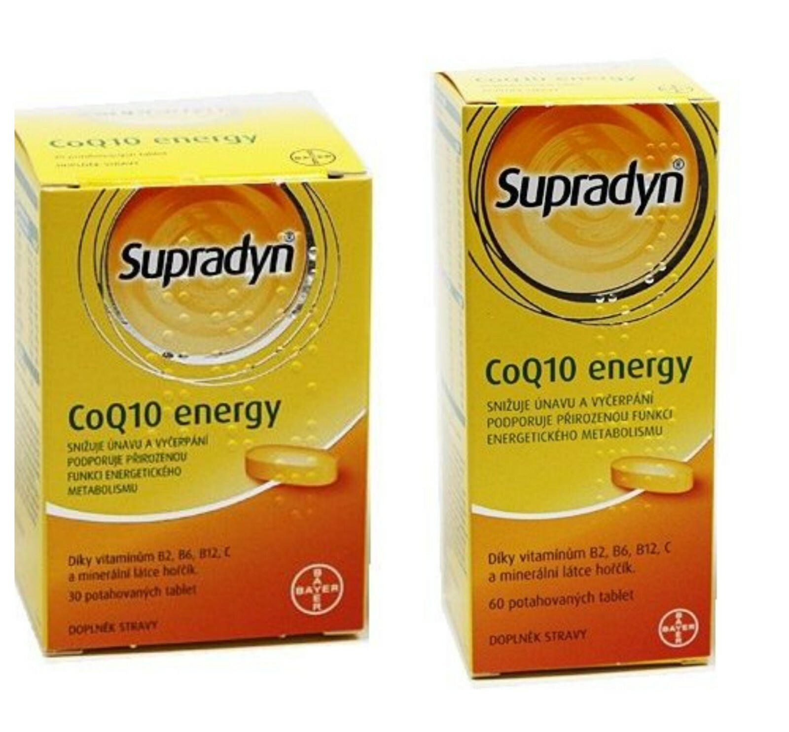 Supradyn CoQ10 Energy 60 tablets vitamins B C Magnesium minerals food supplement