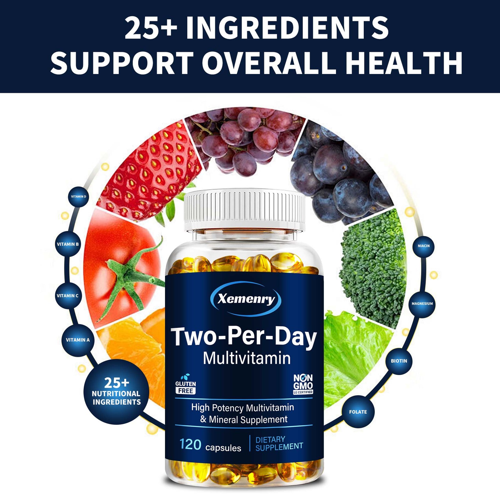 Two-Per-Day- Essential Vitamins, Minerals& Nutrients, Immune Health, Bone Health