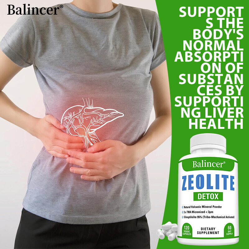 Zeolite Detox Immune System Boost Enhance Nutrient Absorption 120 Capsules US