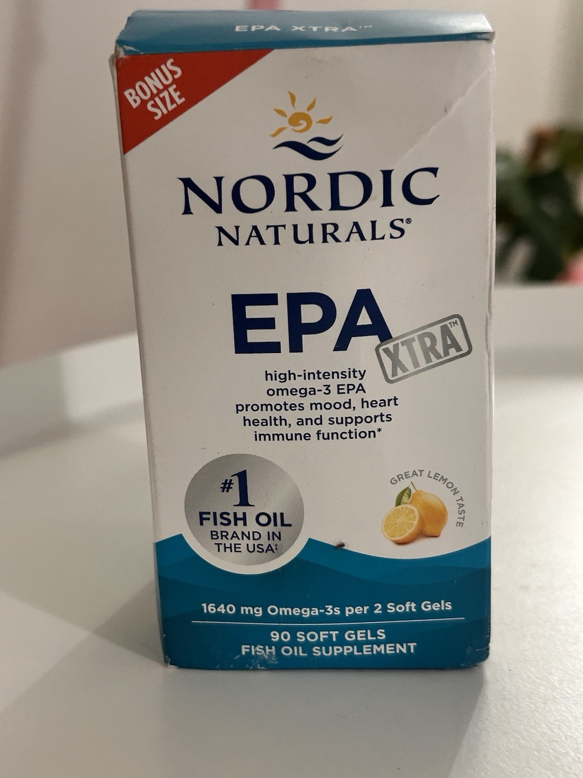 Nordic Naturals EPA Lemon Xtra- Potent Dose for Heart, Immune & Mood Health 90Ct