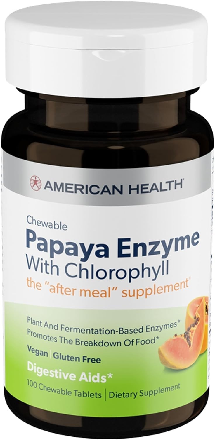 Papaya Enzyme w/Chlorophyll 100 Chewable Tablets EXP:02/27