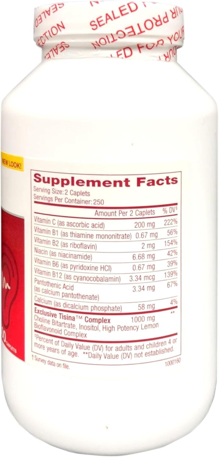 Lipo-Flavonoid Plus Ear Ringing Caplets 500 Count