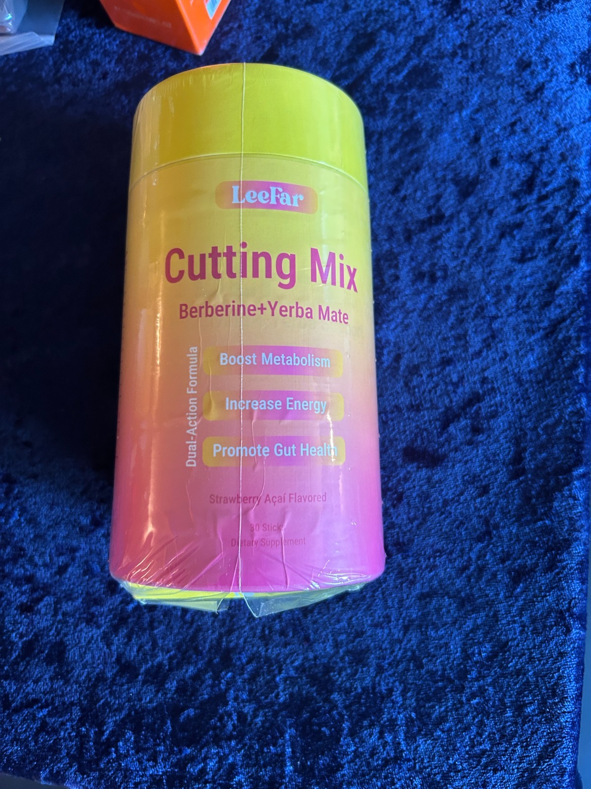 LeeFar Cutting Mix Drink Powder – Strawberry Acai – Dual Action Formula – 30 ct