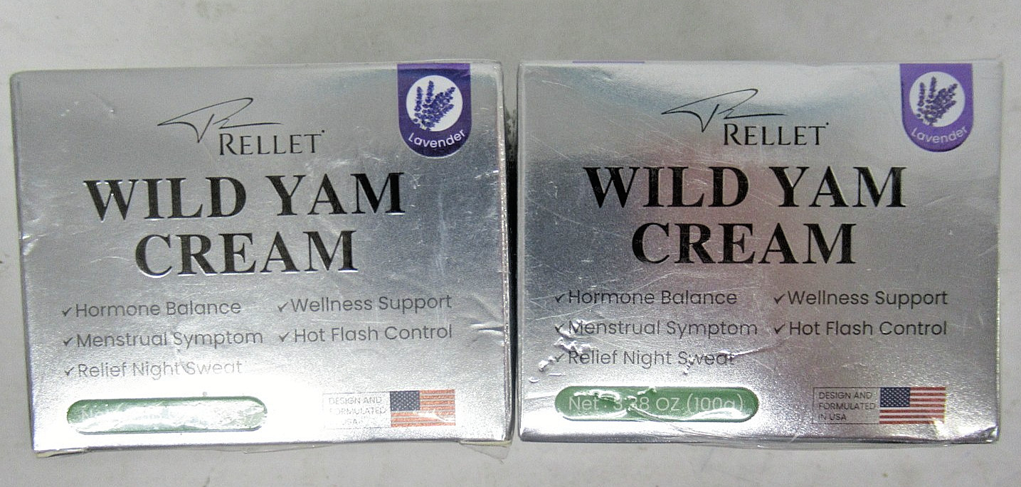 2x Lavender Scented Wild Yam Cream, 3.38oz each