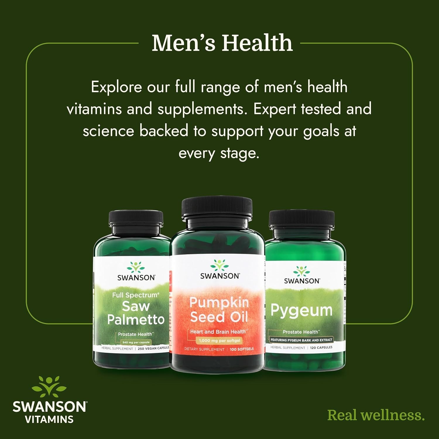 Swanson Pumpkin Seed Oil Softgels, 1,000 mg, 100 Count