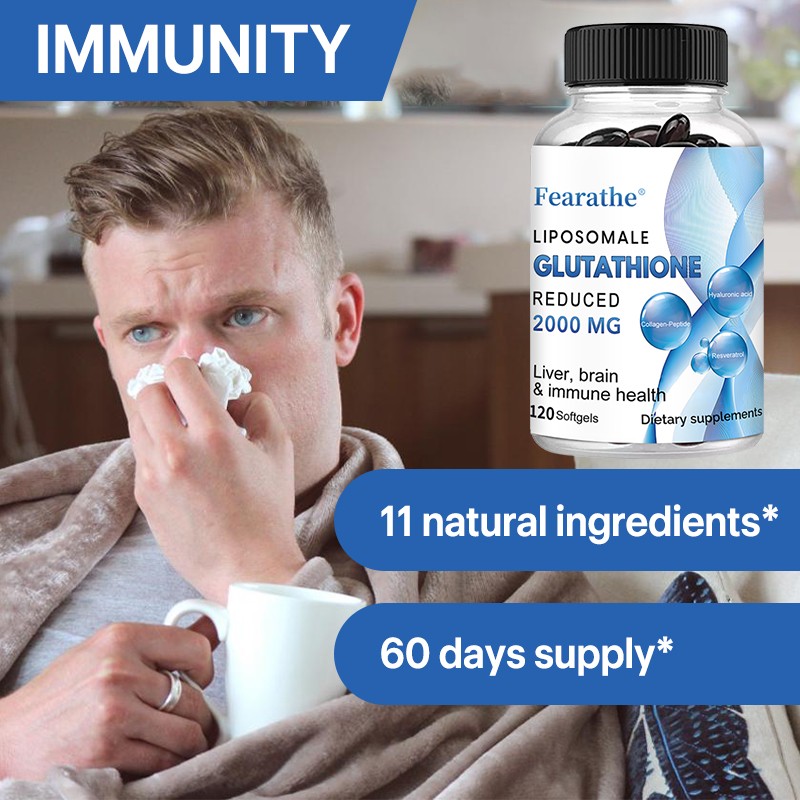 Liposomal Glutathione 2000mg – 120 Softgels for Liver & Immune Health