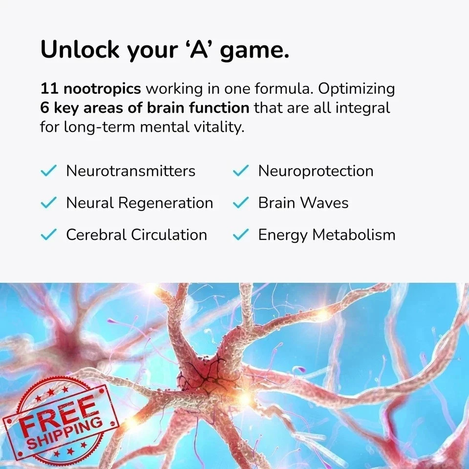 Universal Nootropic – Focus Memory Plus Mental Clarity 60 Capsules