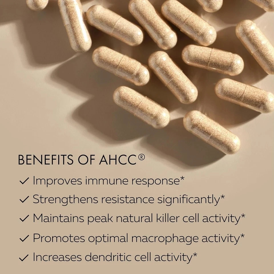 HPD Rx AHCC 90 Caps Immune Support Shiitake Mushroom 1100mg Extract Supplement