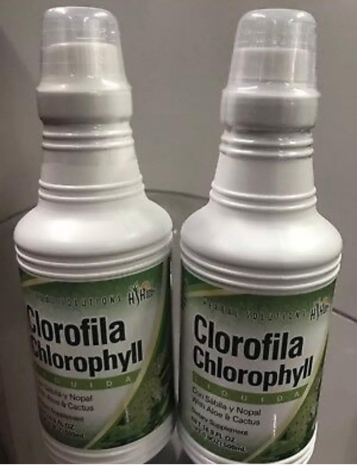 2pcs Clorofila de Nopal y Sabila Liquida Chlorophyll – Aloe Vera & Cactus 500ml