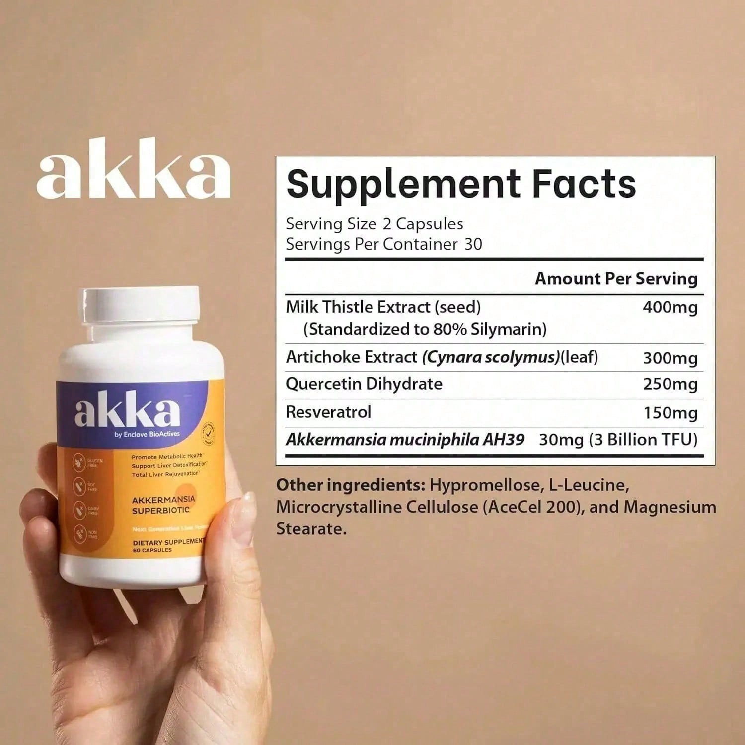 AKKA Premium Liver Cleanse Detox & Repair Supplement – Milk Thistle & Superbioti