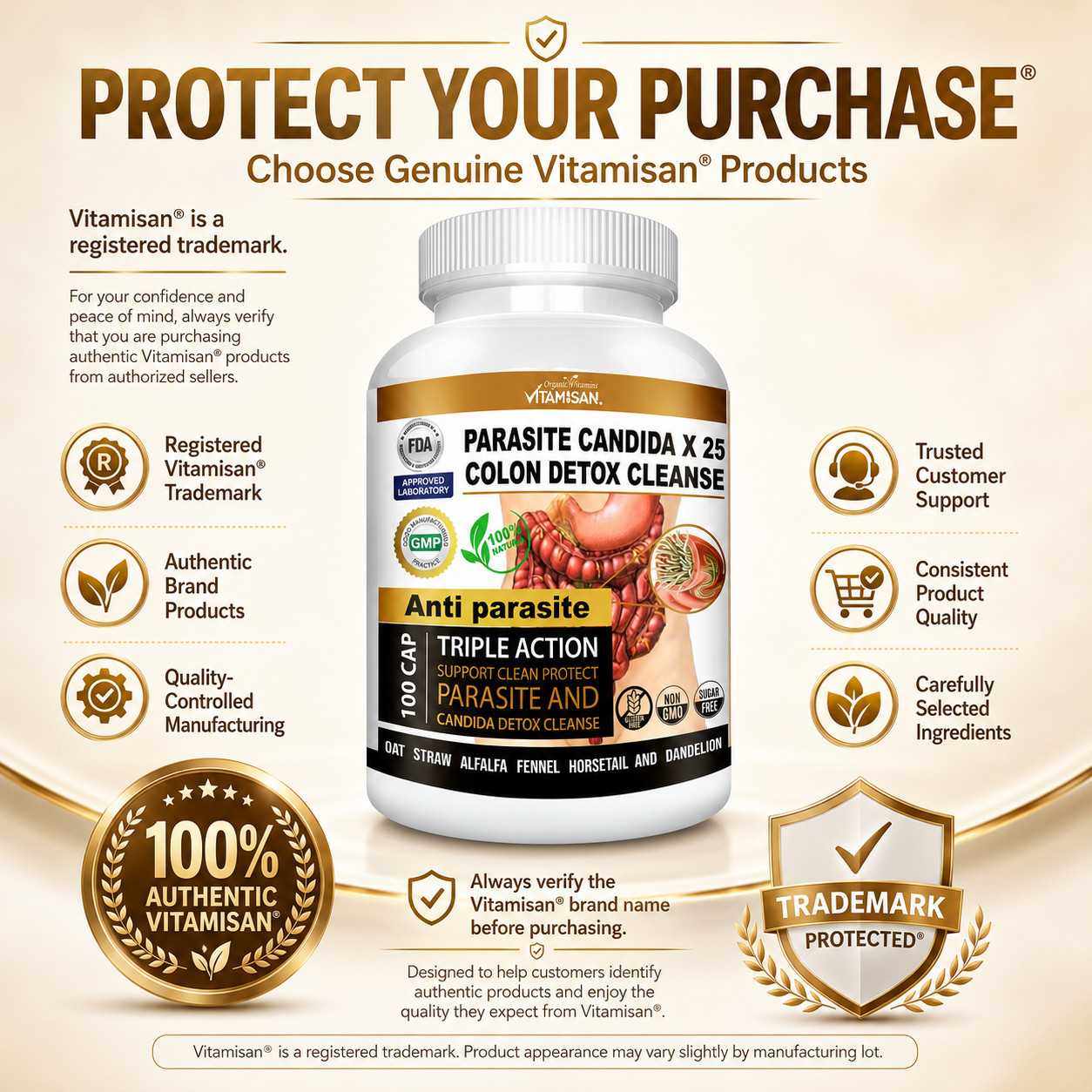 Worm parasite cleanse colon support anti worm detox clean support fungus colon