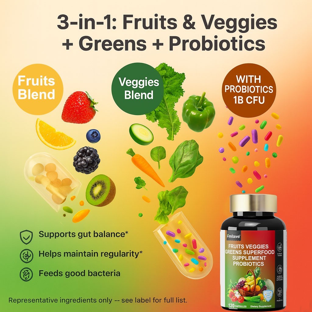 70 Fruits and Veggies Supplement Balance of Daily Nature Fruits and Vegetables