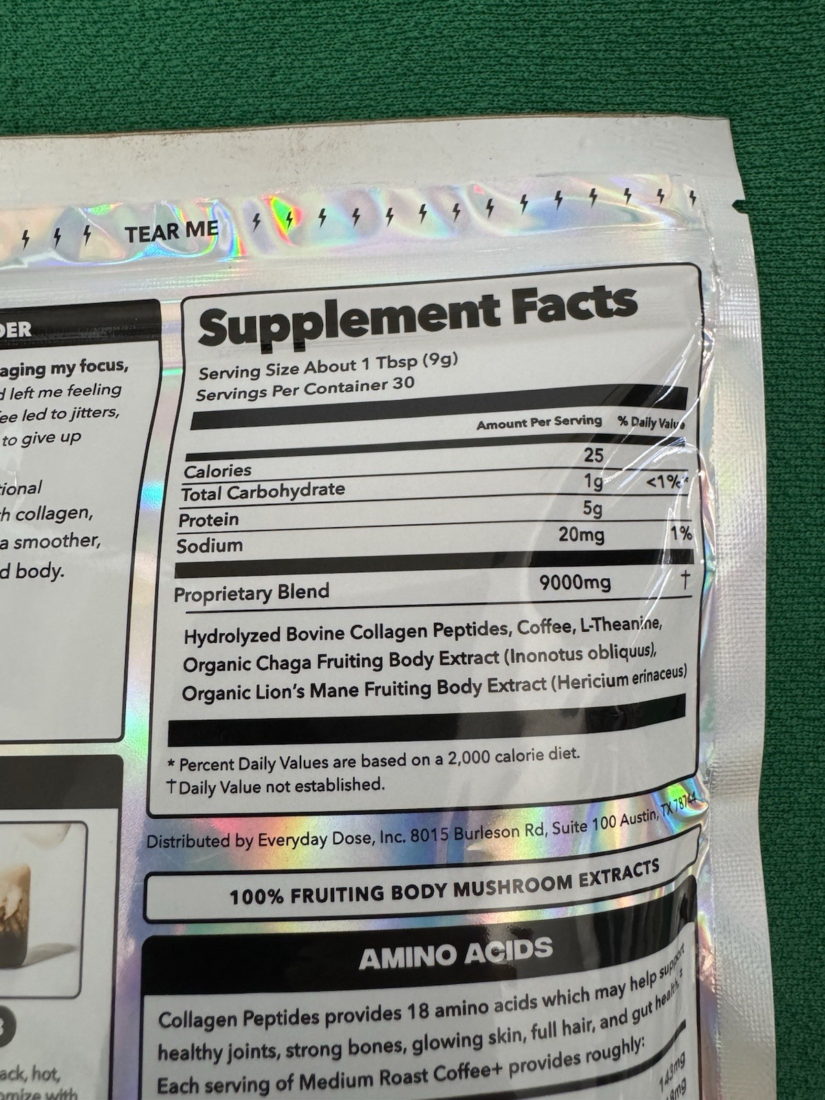 ED Dose Collagen Medium Coffee With Spoon And Sticker Gut Friendly EXP 10-2027