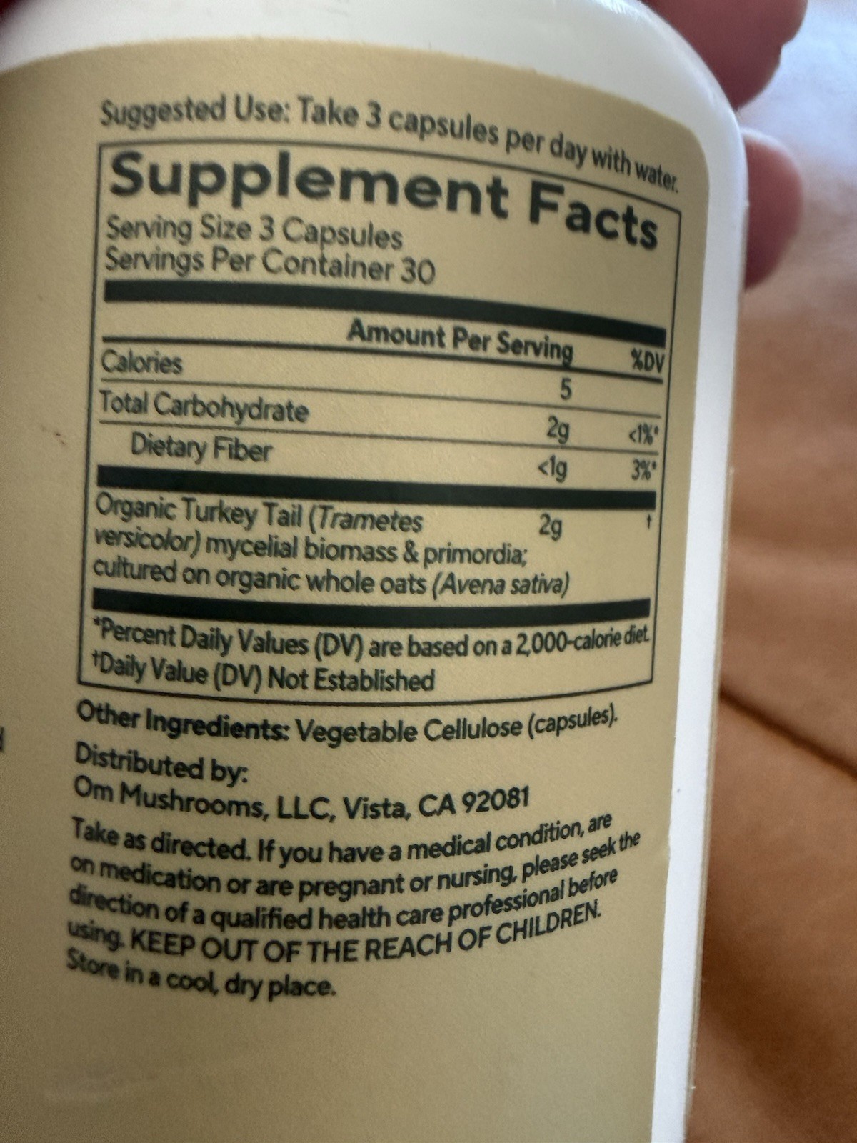 Om Turkey Tail Mushroom Superfood Supplement – Immune & Gut Health – Kosher