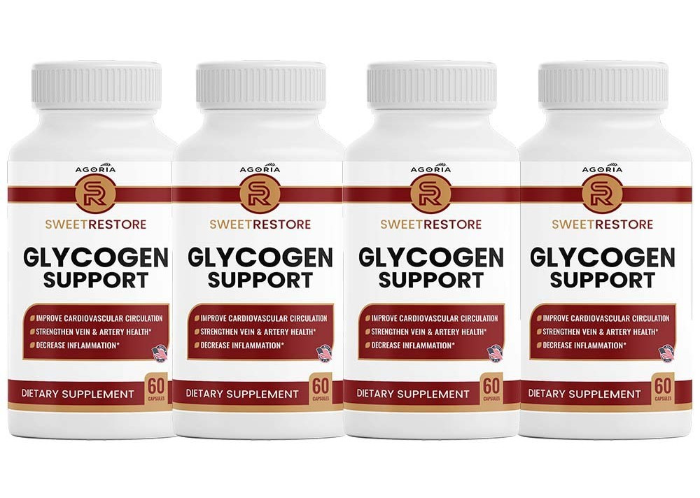 (4 PACK) Sweet Restore Glycogen Support Capsules, Joint Support (240 Capsules)
