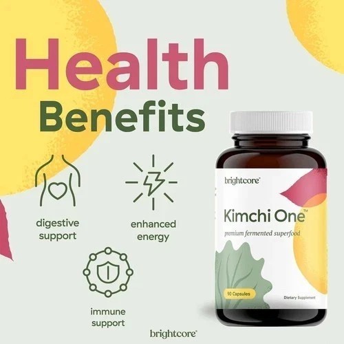 Brightcore Nutrition Kimchi One Kimchi Powder Capsules Probiotics Enzymes 1 pack