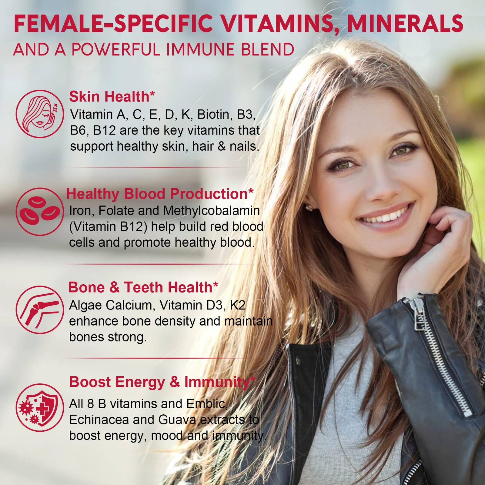 (2 Pack) Sugar Free Methylated Multivitamin for Women 60 Count (Pack of 2)