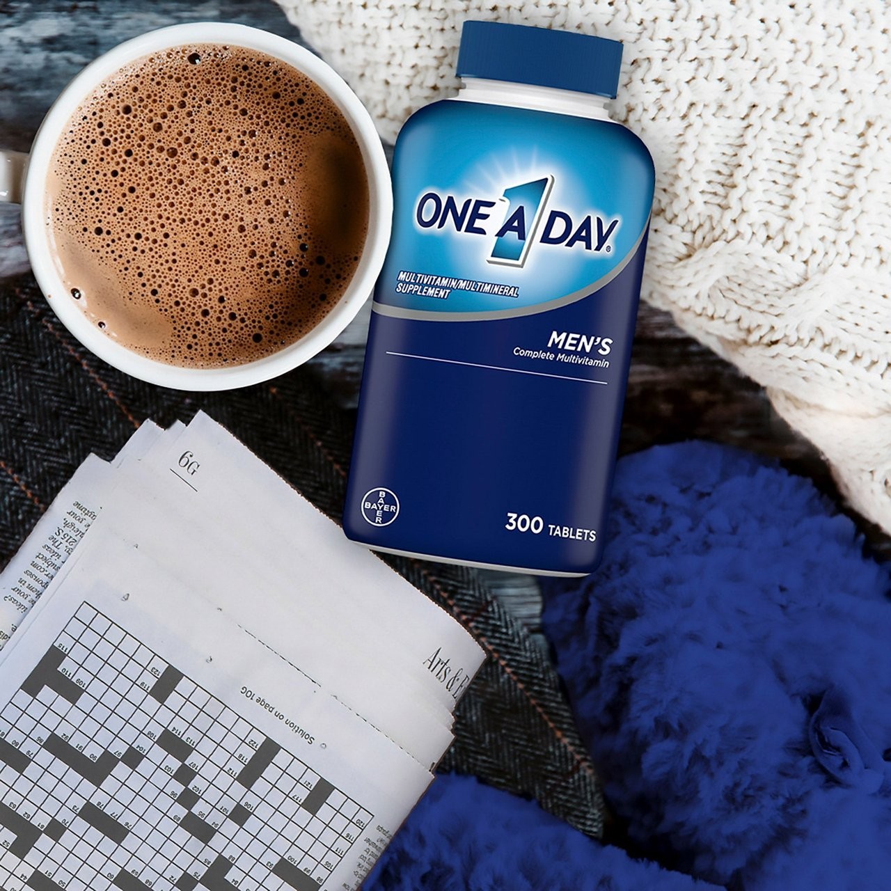 One A Day Men 50+ Multivitamin 300 Tablets Exp 08/28 Gluten Free