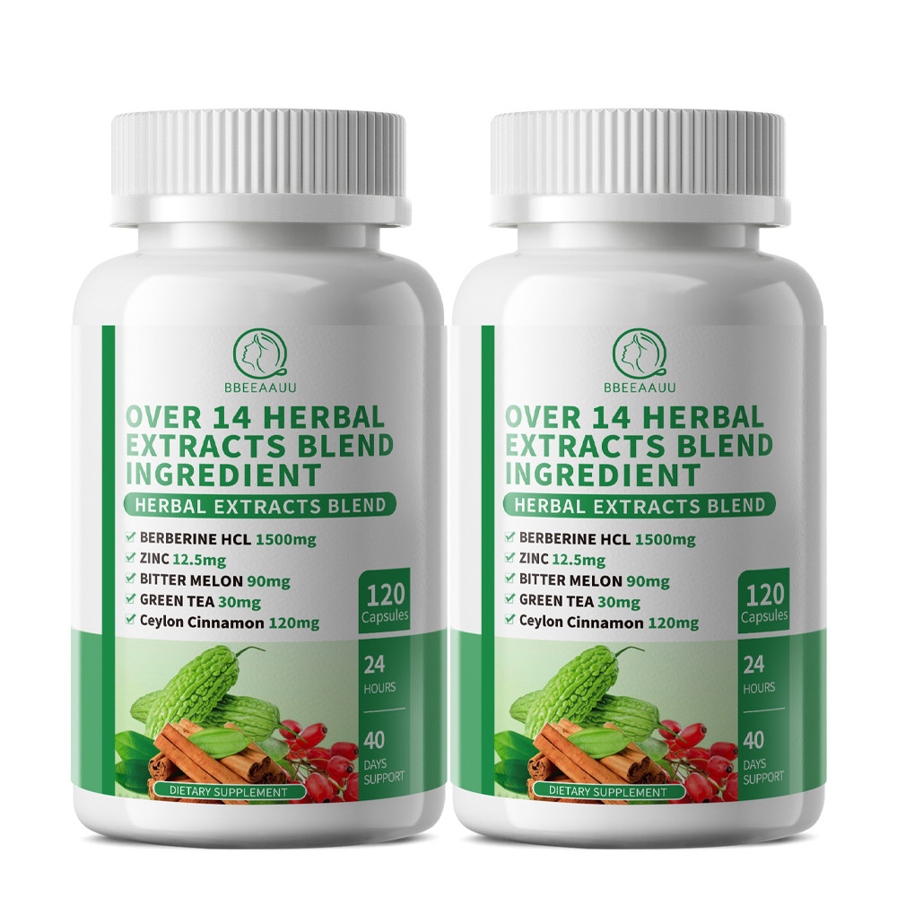 240Ct Berberine HCL 1500mg Capsules Natural Healthy Cholesterol Glucose Support
