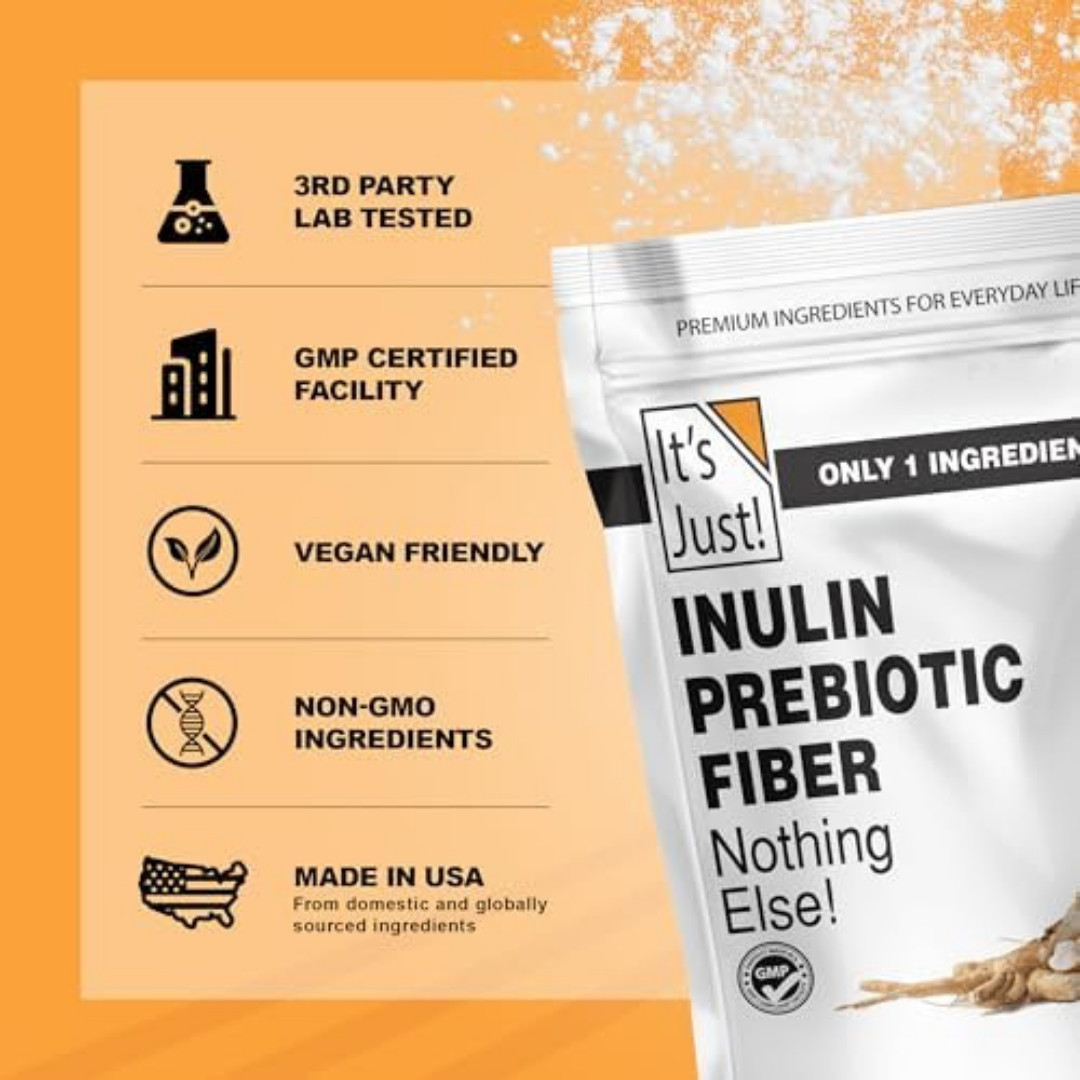 It’s Just! – Inulin Prebiotic Fiber, Water Soluble, Chicory Root , Promotes G…