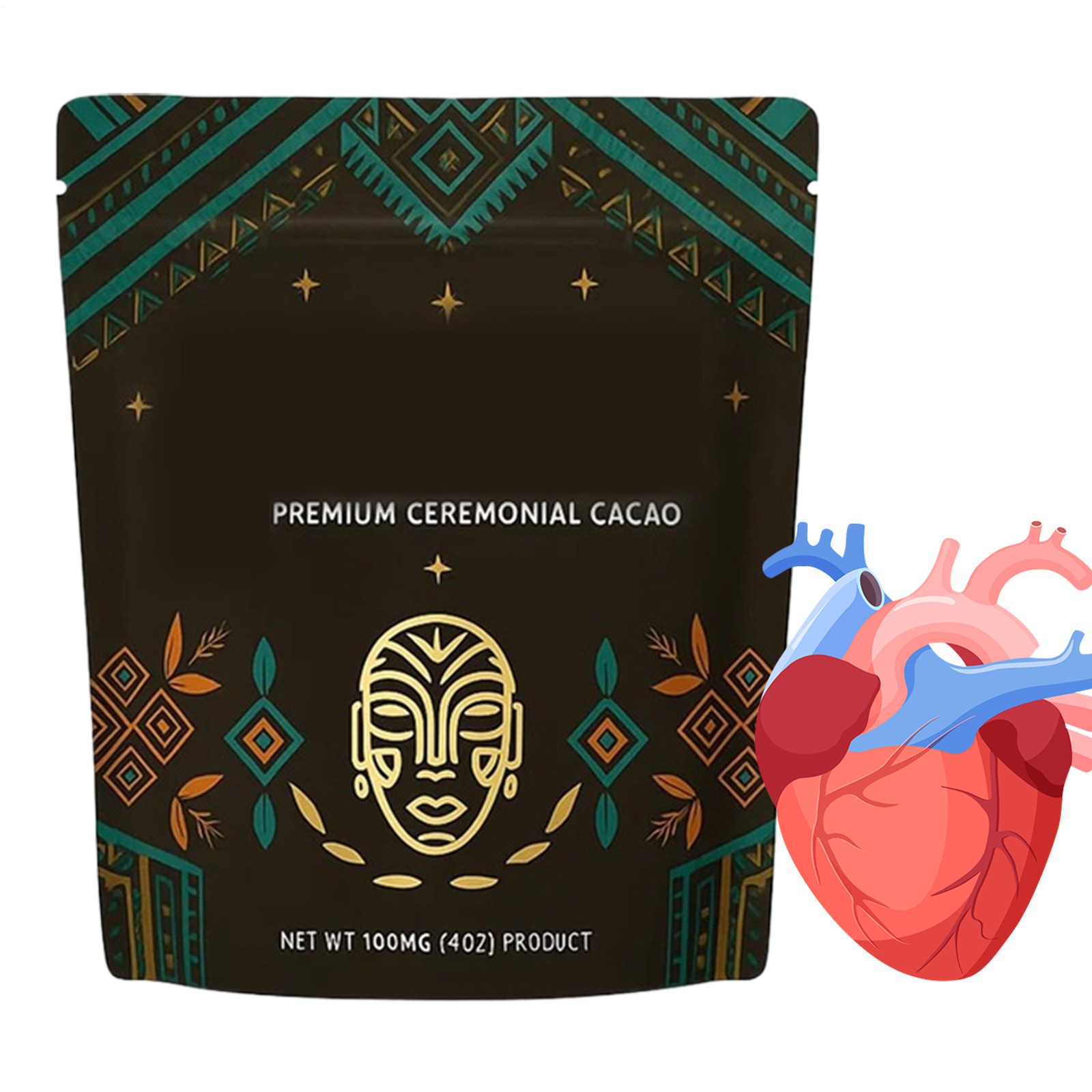 `30 Servings MAIA High-Flavanol Super Cacao Cardiovascular Superfood 7oz`