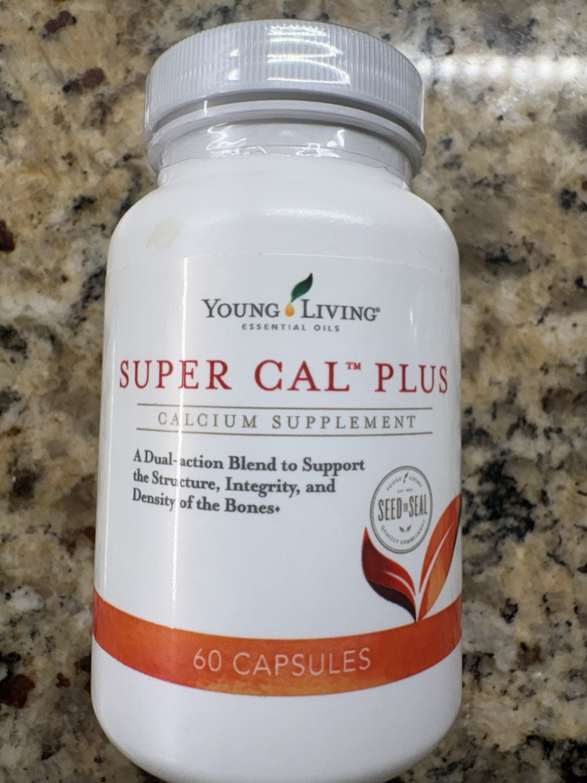 Young Living Super Cal Plus 60-Capsule Calcium Supplement Pack of 3, New Sealed