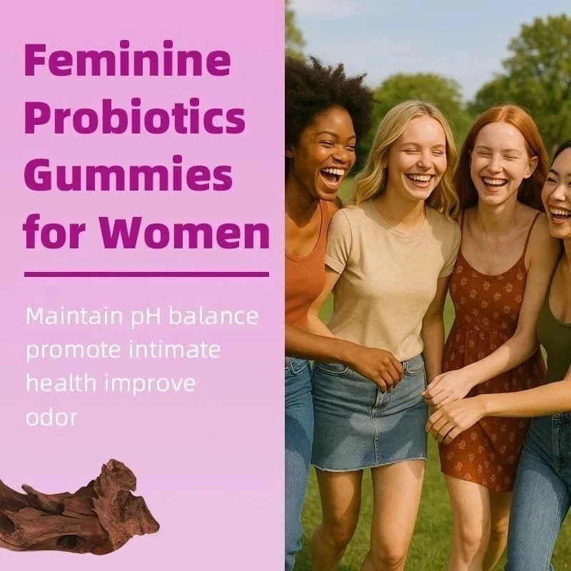 3PCS Leefar Her Juicy Probiotic Gummies – Slippery Elm, Gut & Vaginal Health
