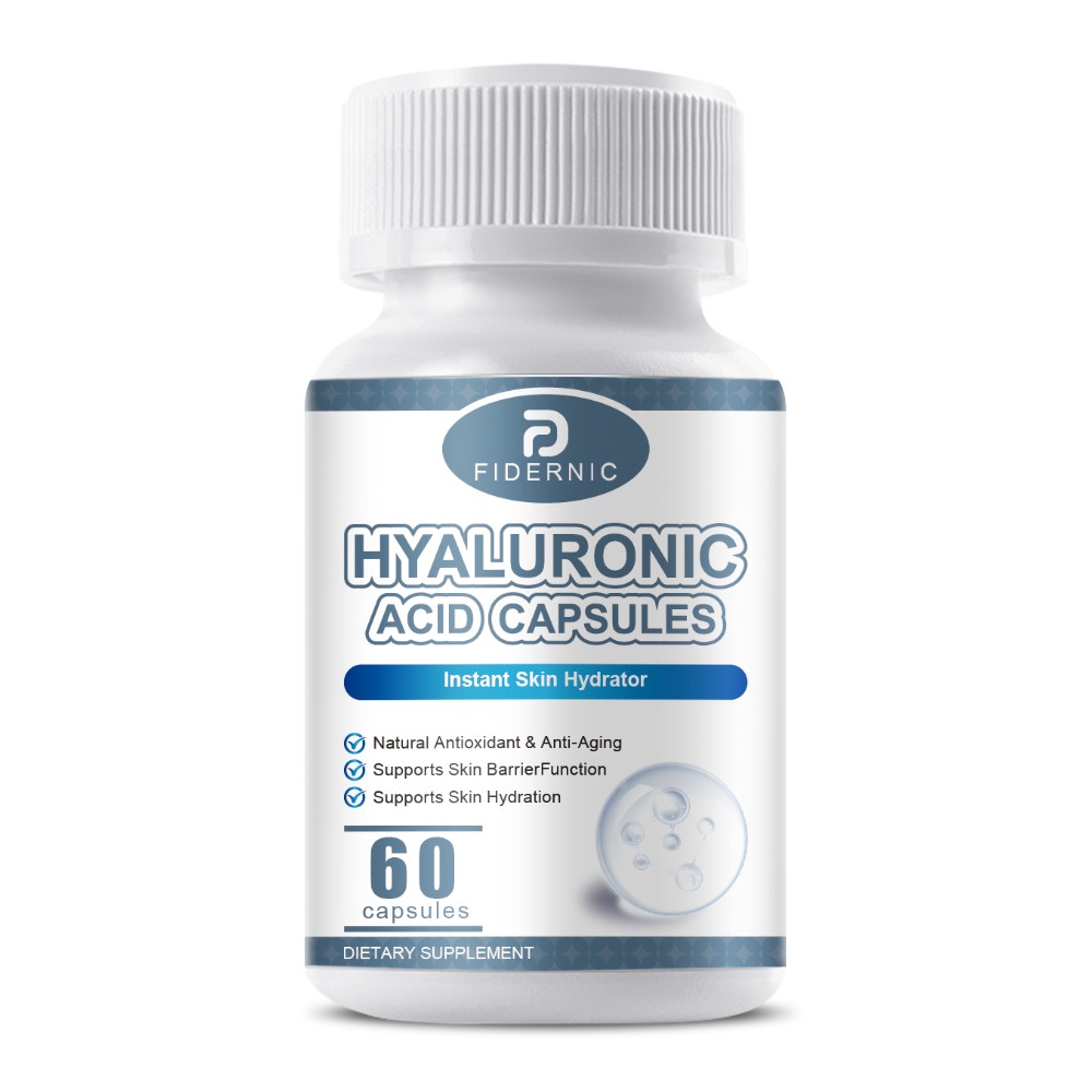Hyaluronic Acid 60 Capsules Skin Hydration Joint Support Supplement