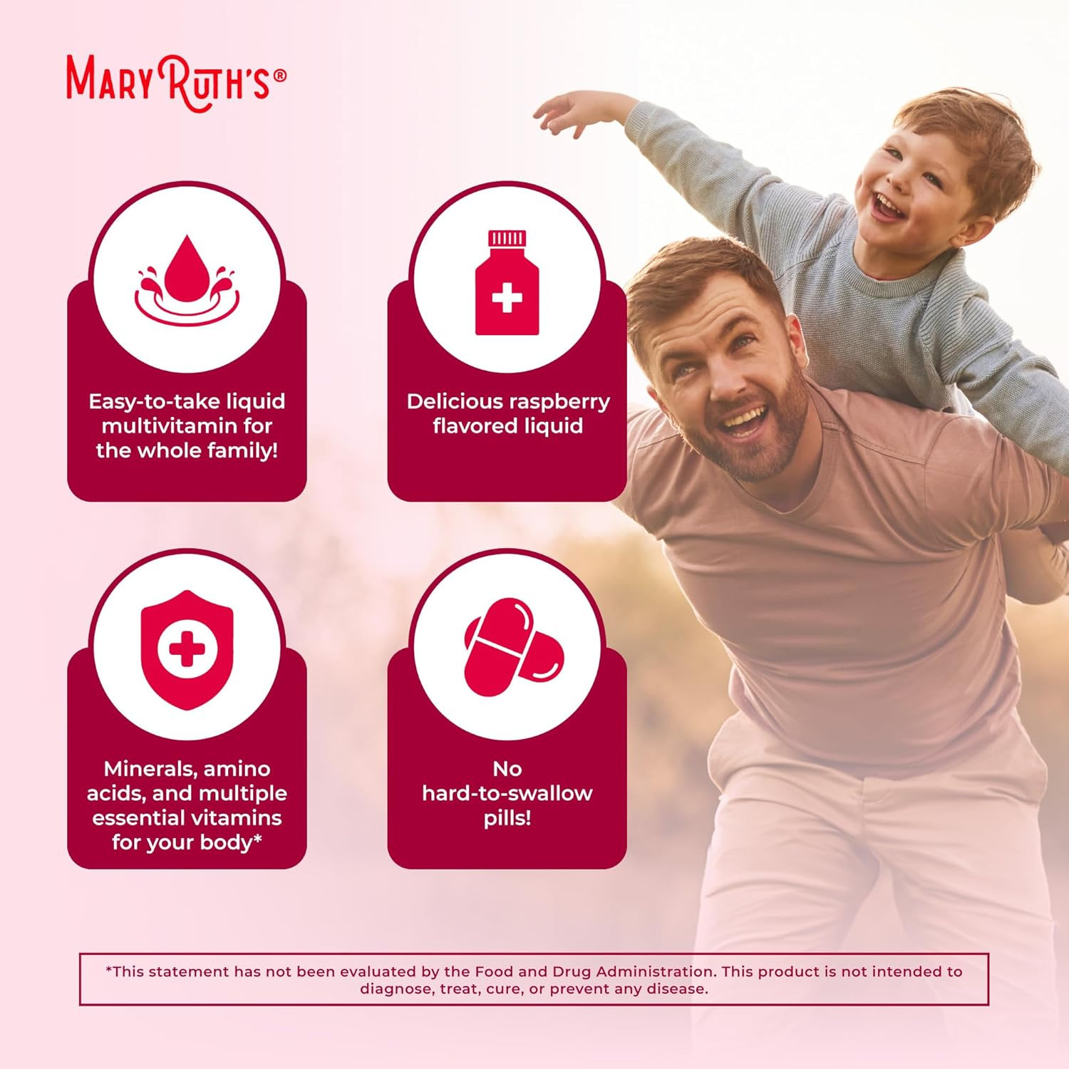 MaryRuth Organics Multivitamin for Women, Men & Kids | Liquid Morning Multivitam