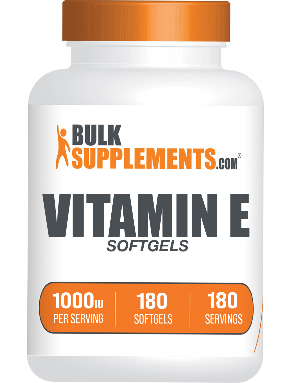 BulkSupplements Vitamin E (1000IU) Softgels – 670mg Per Serving