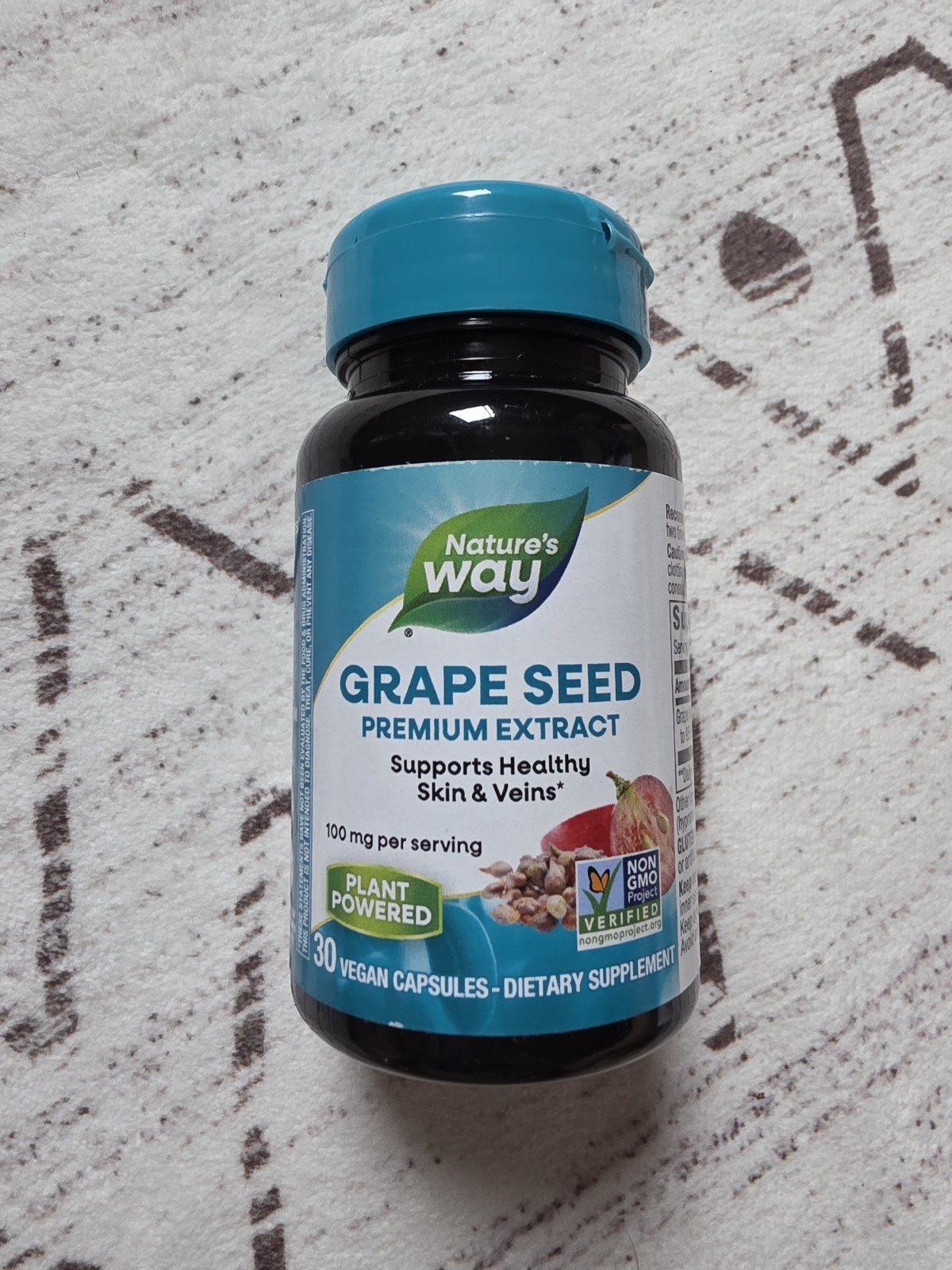 Nature’s Way Grape Seed Premium Extract , 100mg, 30 Capsules