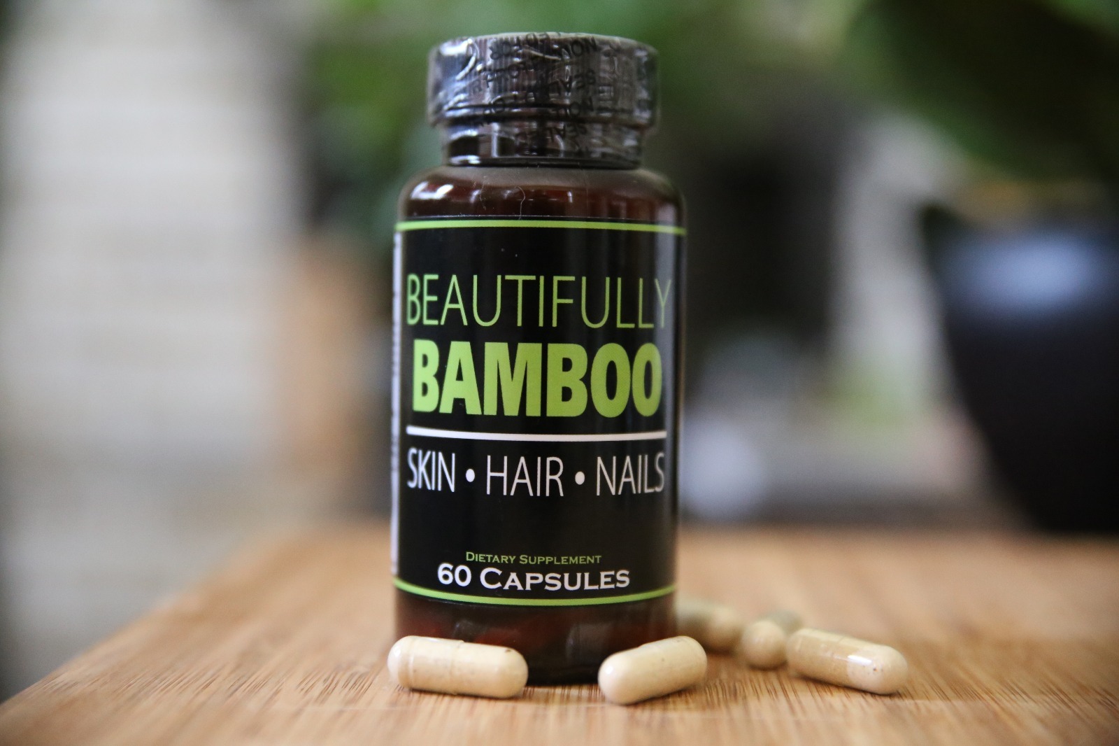 Beautifully Bamboo Hair Skin & Nails-Hair Vitamin Capusles + Bamboo Silica