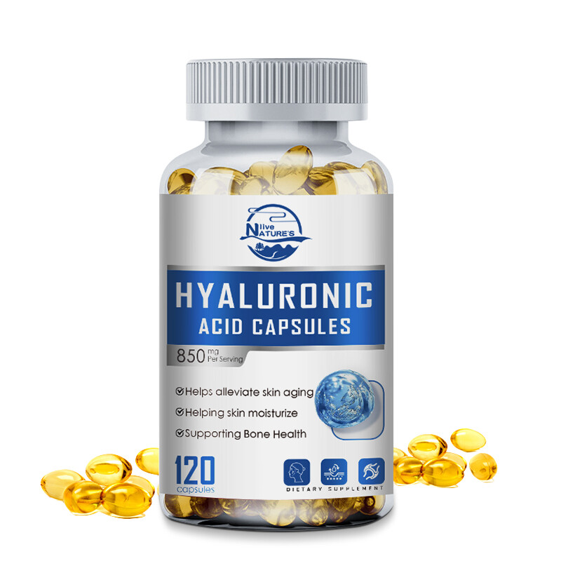 Hyaluronic Acid Anti Aging Hydrating Wrinkles Fine Lines Joint Health 120 Caps