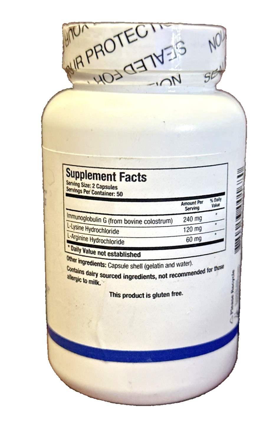 Immuno gG 240mg Colostrum by Biotics Research 100ct *EXP 11/2026*