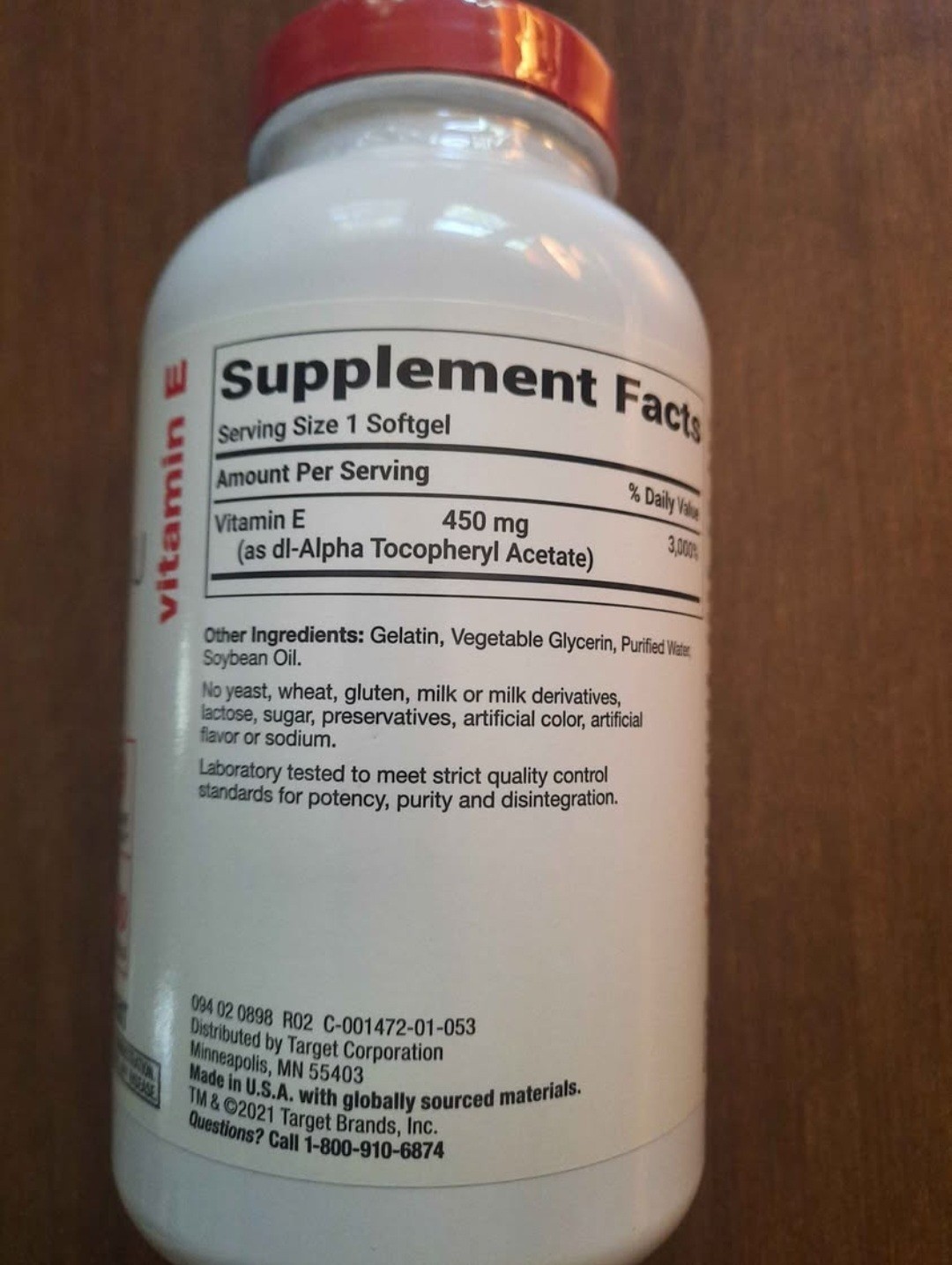 Up & Up Vitamin E 450mg 1000 IU Softgels 200 Count
