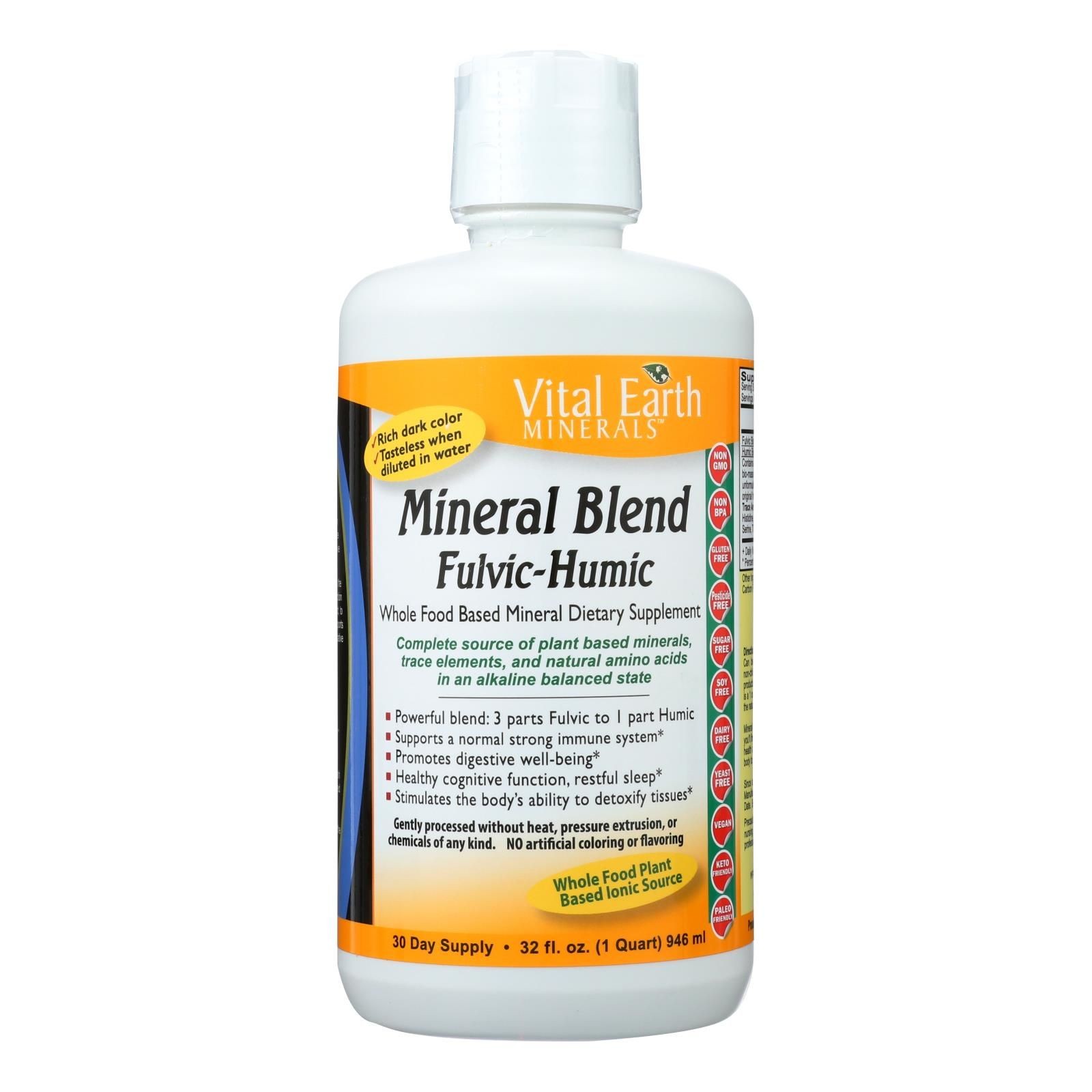 Vital Earth Minerals Fulvic-humic Mineral Blend – 32 Fl Oz