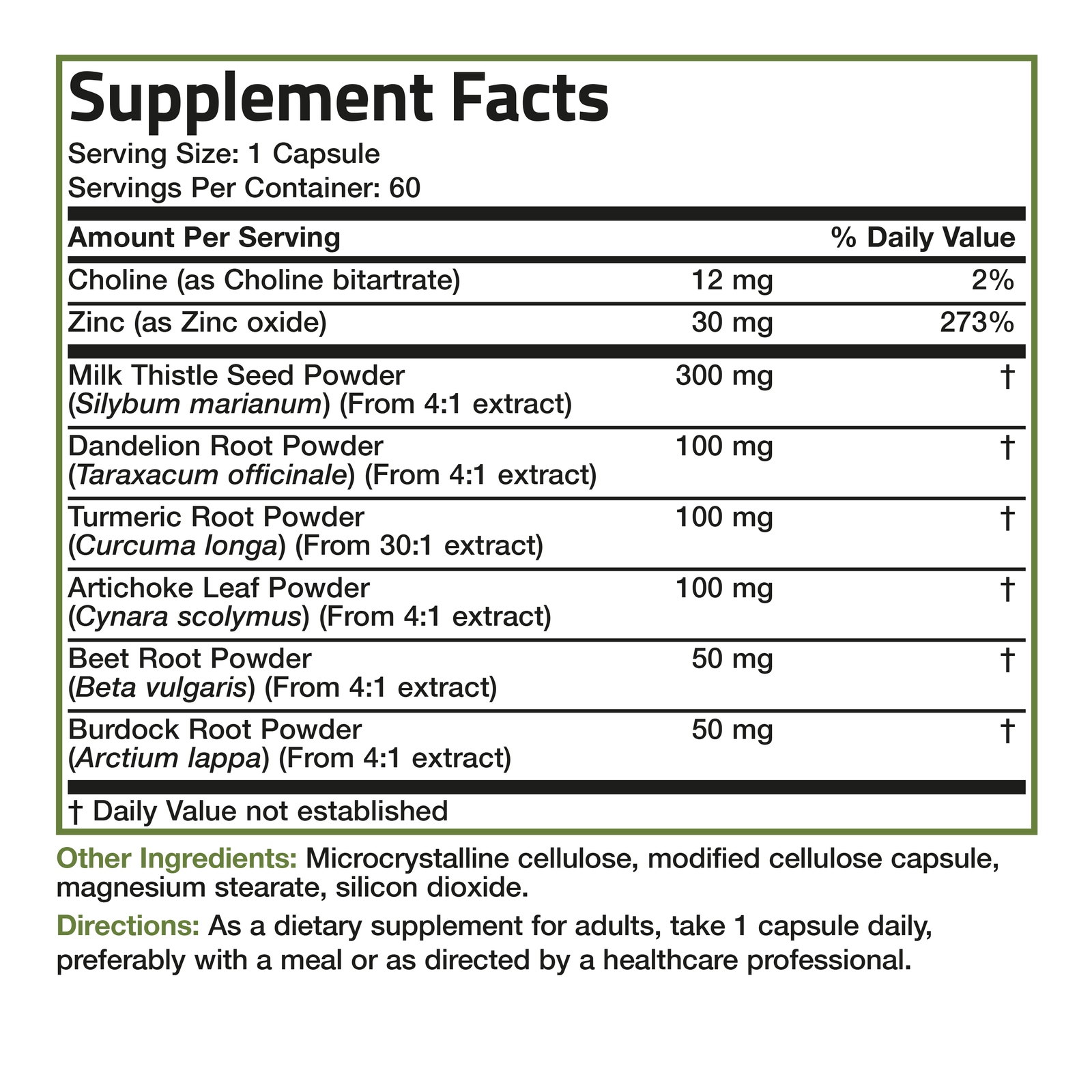 Bronson Liver Detox Advanced Detox & Cleansing Formula, 60 Capsules