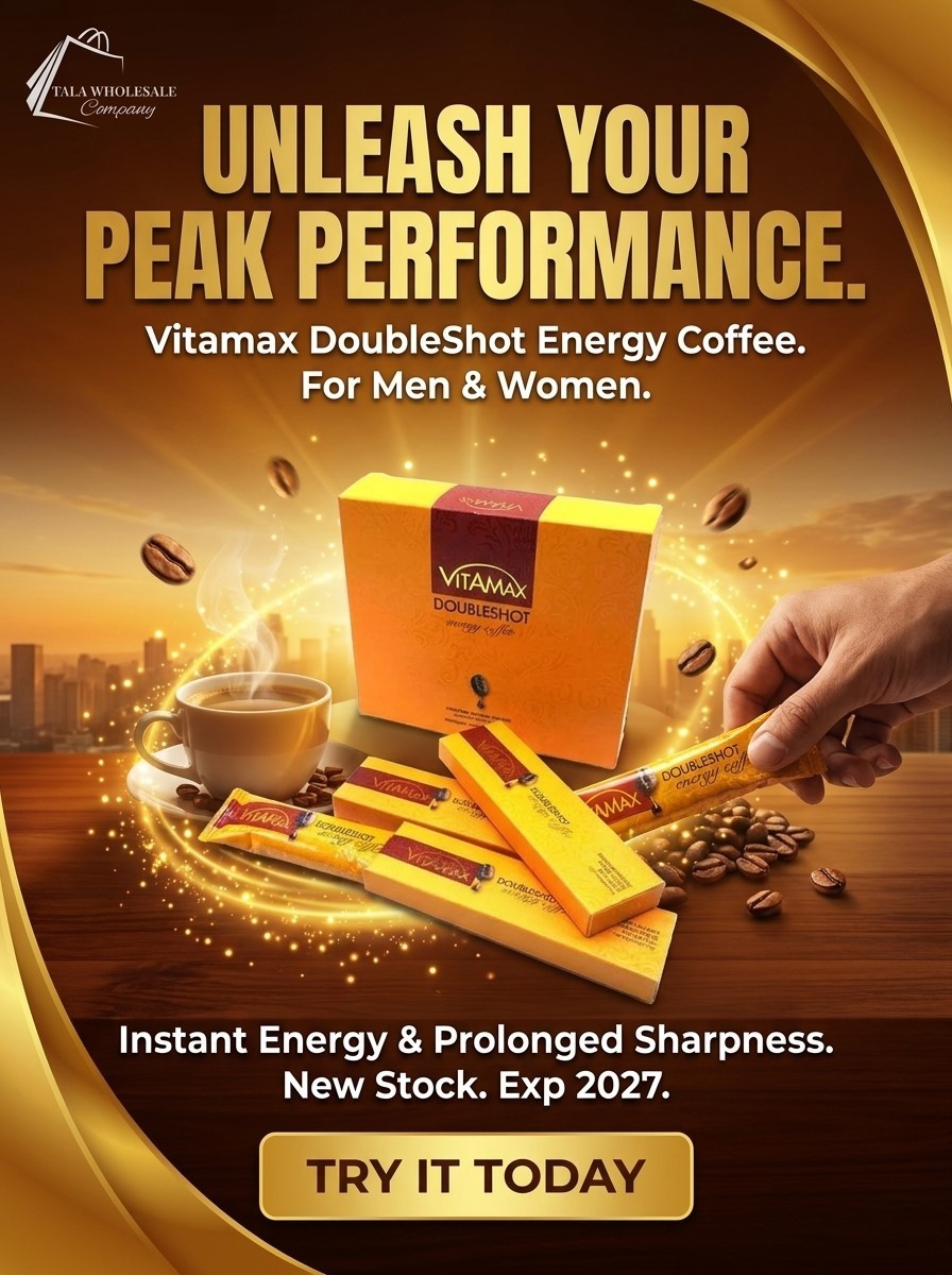 Vitamax DoubleShot Energy Coffee 10 Sachets Men’s Herbal Coffee Exp 2029
