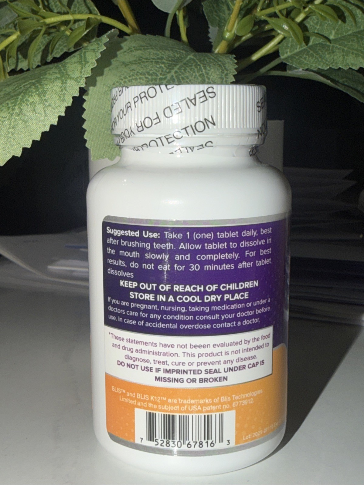 Oral Probiotic Supplement with BLIS K12 4 Billion CFU – Now Dairy Free 30 Tabl.