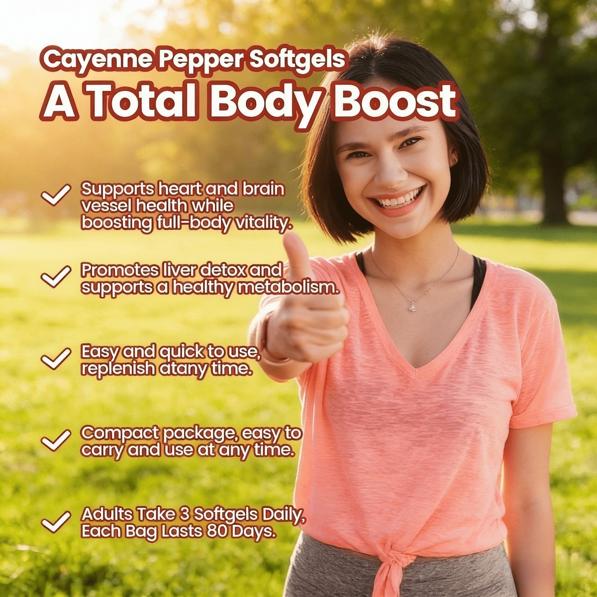 VIVONU Cayenne Pepper 240 Softgels, Heart & Vascular Health Supplement NEW
