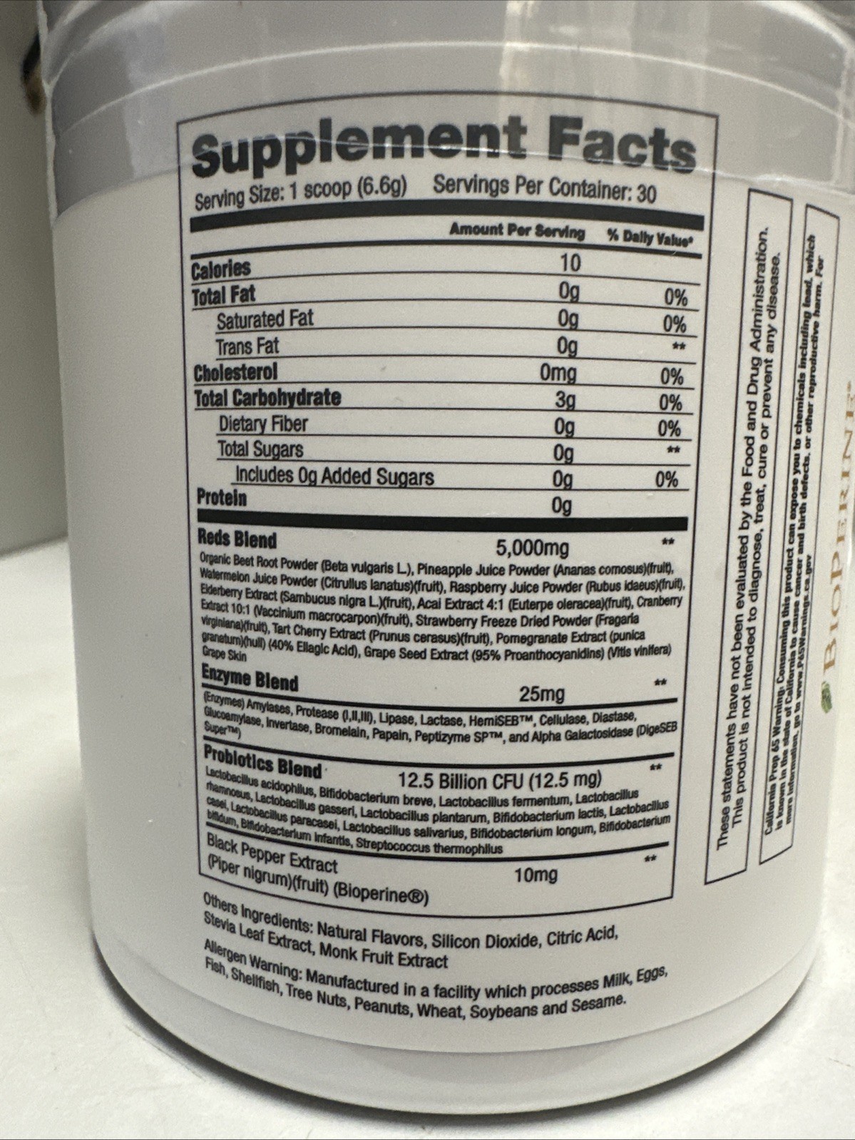 Project # 1 Greens Organic Superfood Reds Pwd 30 Sv Best By 08/26 Mango