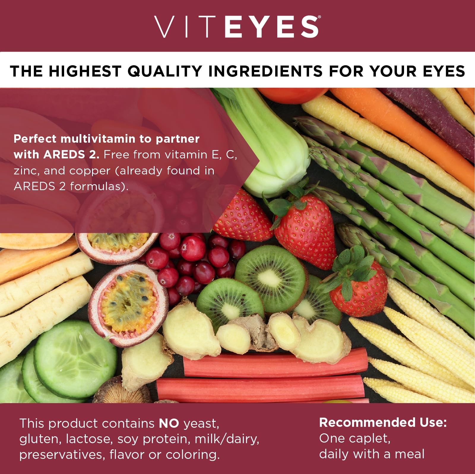 Viteyes Classic AREDS 2 Companion 90 Count (Pack of 1), Caplet