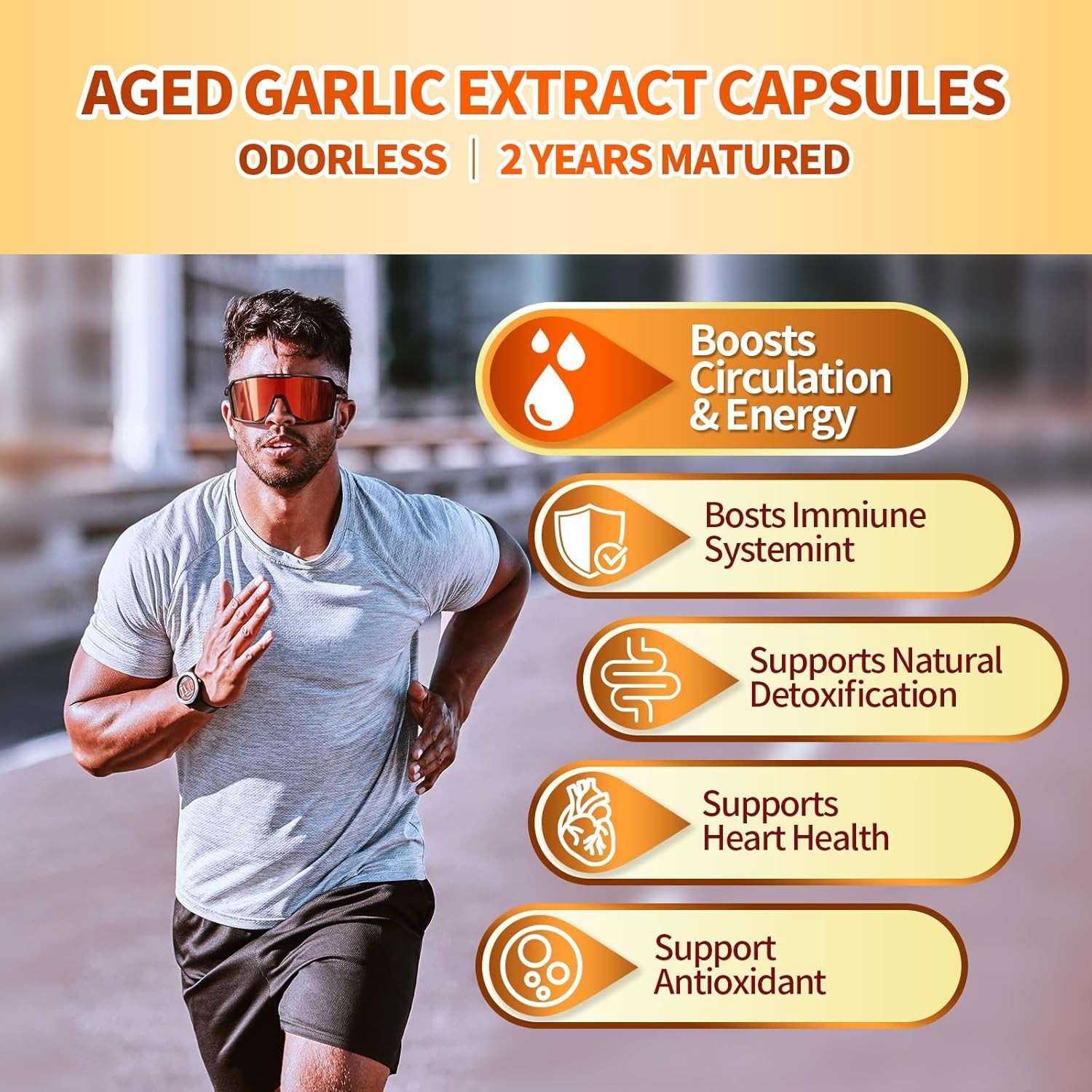 Aged Garlic Extract Odorless Energy 300 Softgels Ajo Envejecido Ajo Sin Olor