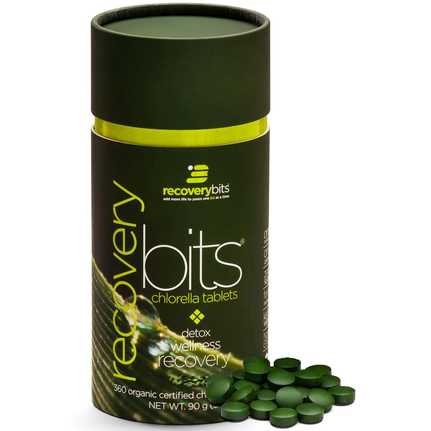 RECOVERYbits – Organic Chlorella Tablets – Plant-Based Algae Superfood – Chlo…