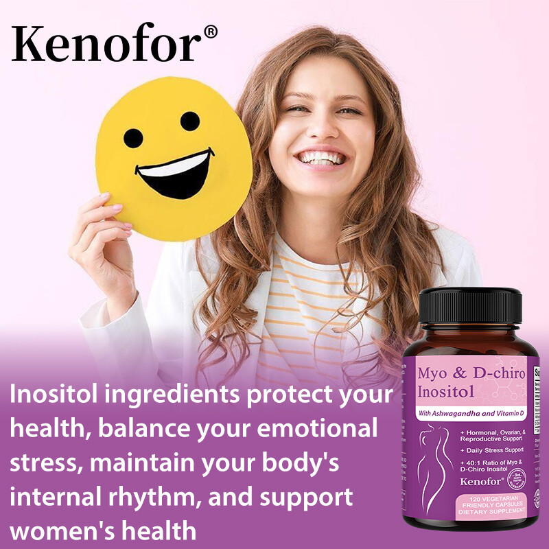 Myo & D-chiro Inositol Capsules -Regulates Female Body Functions-Physical Health