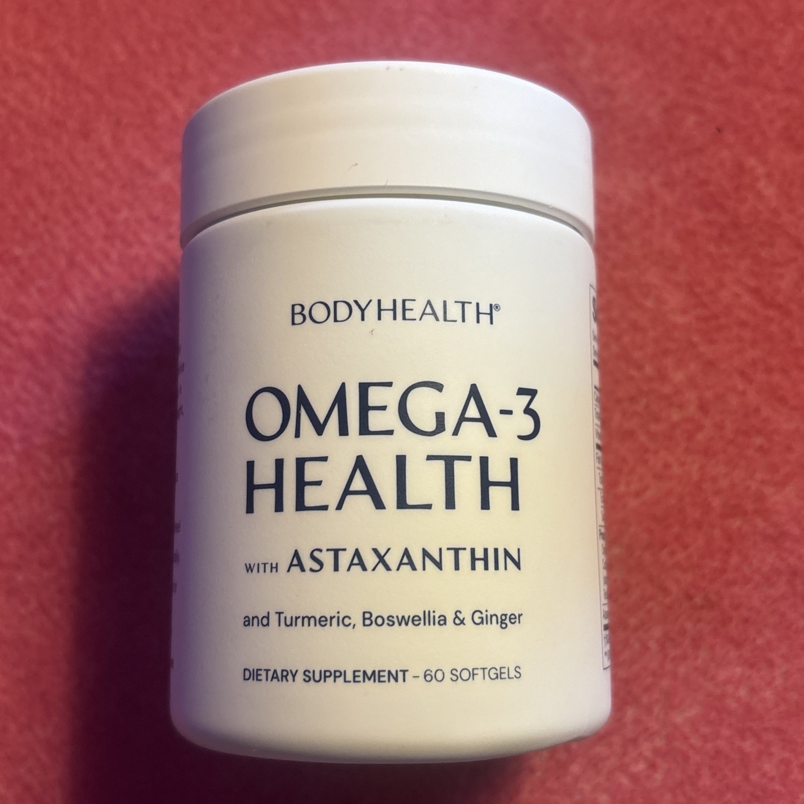 BodyHealth Omega 3 health, Fish Oil 60 Count Exp: 05/2028