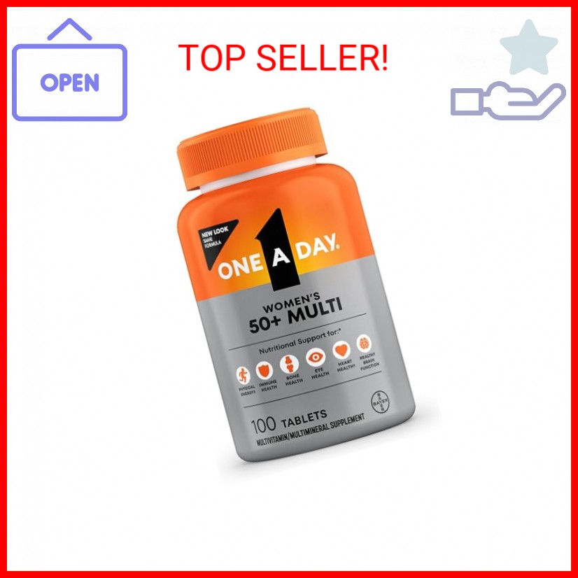 One A Day Multivitamin for Women 50 and Over Tablets, Womens Multivitamin 50 plu