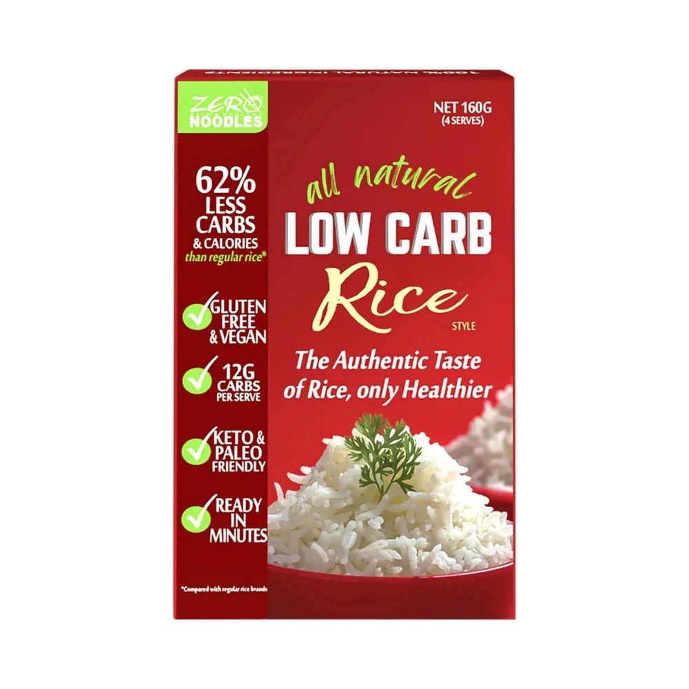 3 x ZERO Slim & Healthy All Natural Low Carb Rice 160g